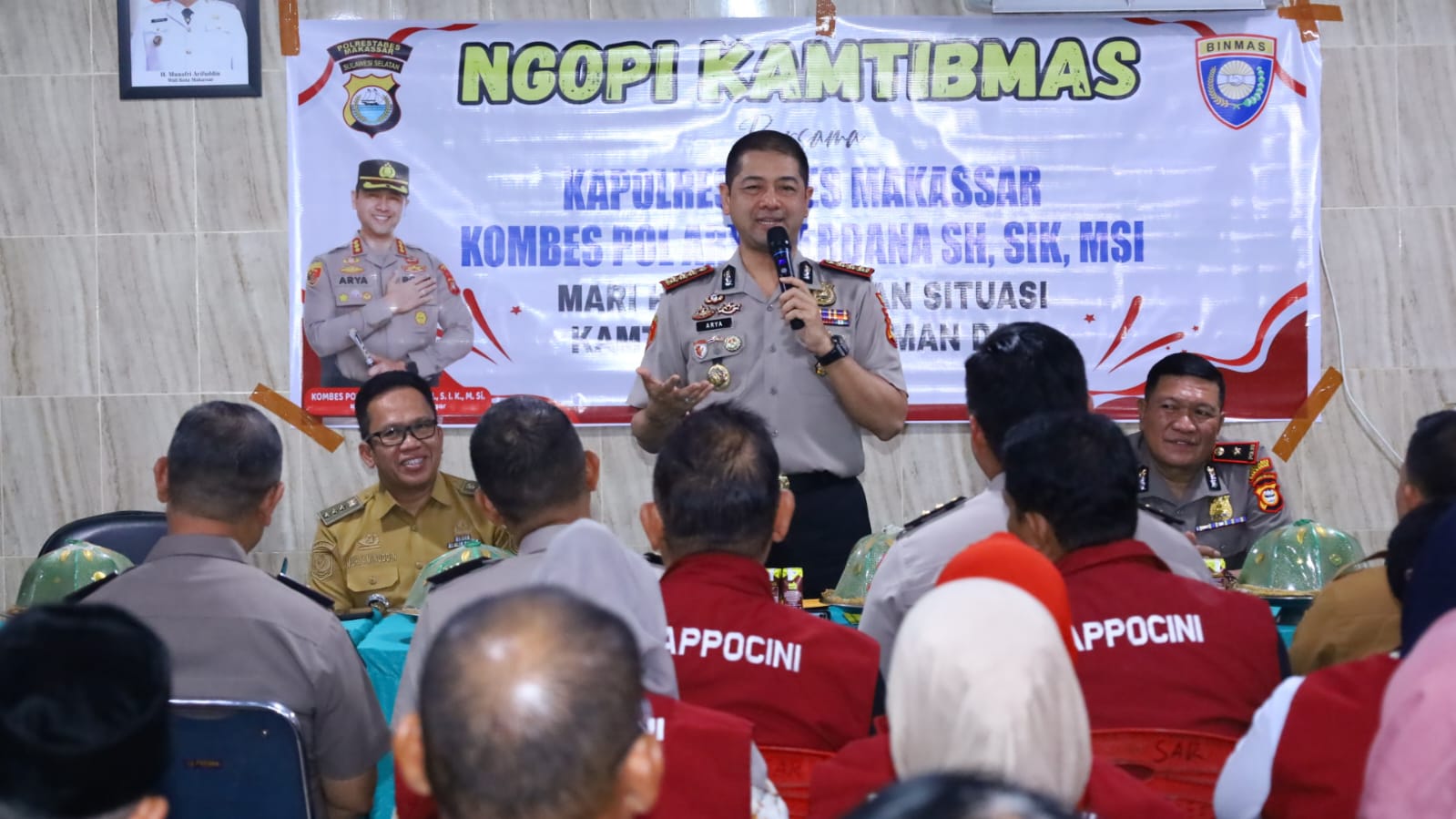 Ngopi Kamtibmas Polrestabes Makassar, Warga Rappocini Curhat Soal Geng Motor hingga Balap Liar
