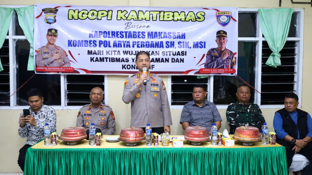 Lewat Ngopi Kamtibmas, Kapolrestabes Makassar Dorong Sinergi Polisi dan Masyarakat