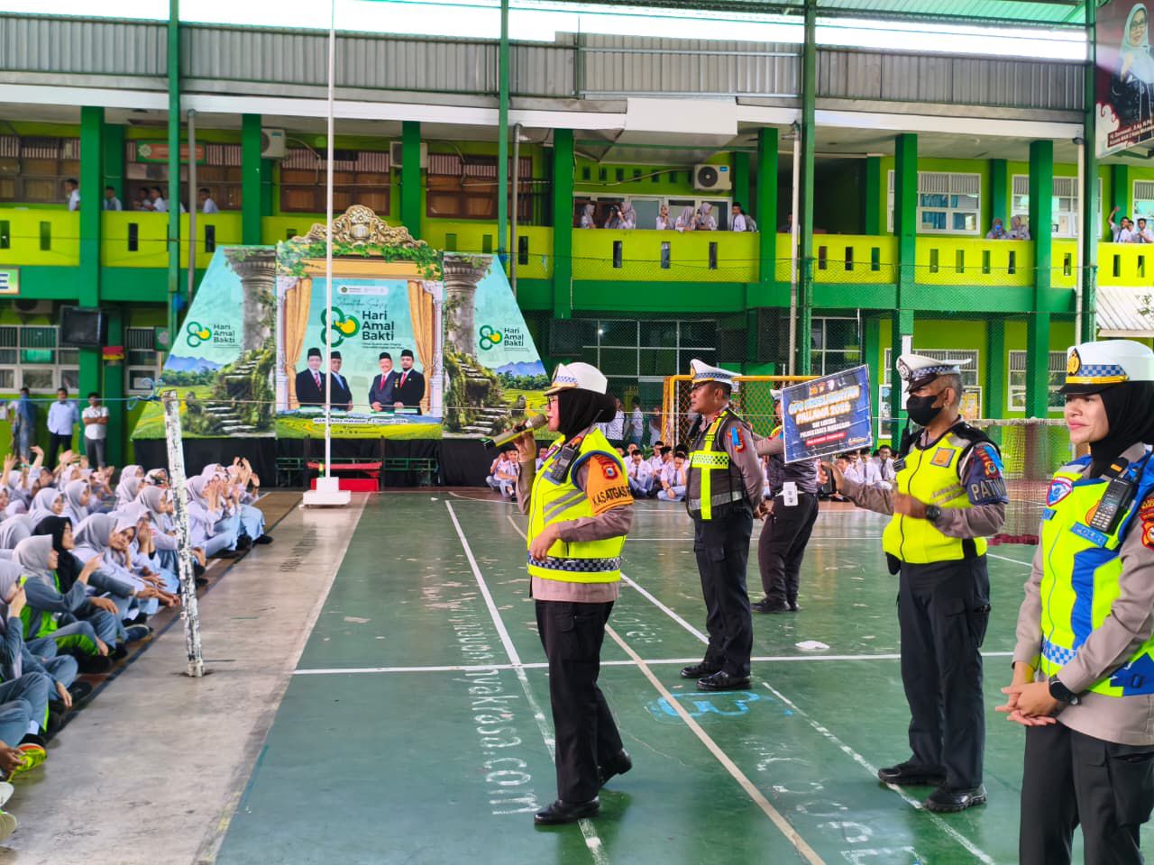 Satlantas Polrestabes Makassar Police Goes to School, Sosialisasikan Ops Keselamatan Pallawa 2026