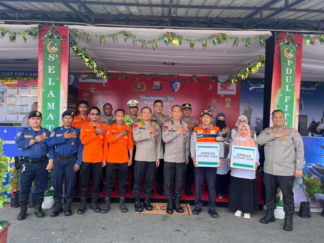 Tim Supervisi Ops Ketupat 2026 Cek Kesiapan Pos Operasi Ketupat di Simpang Lima Bandara Makassar