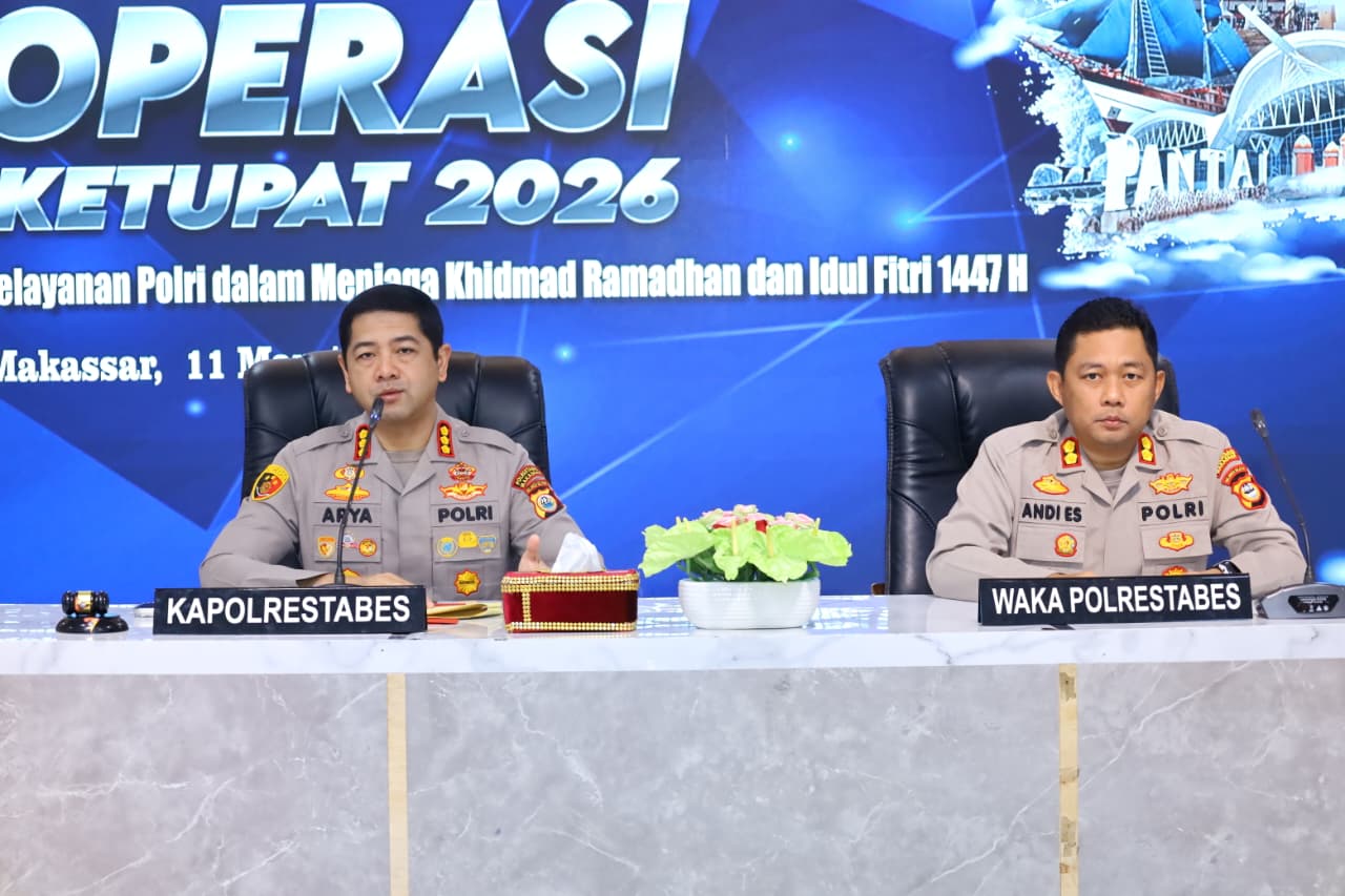Polrestabes Makassar Gelar Latpraops Ketupat 2026, Siapkan Pengamanan Lebaran Idul Fitri 1447 H