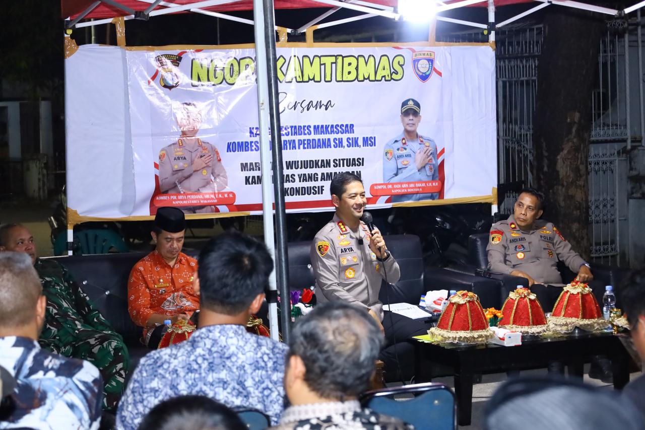 Ngopi Kamtibmas, Kapolrestabes Makassar Ungkap Tim Trisula untuk Berantas Geng Motor
