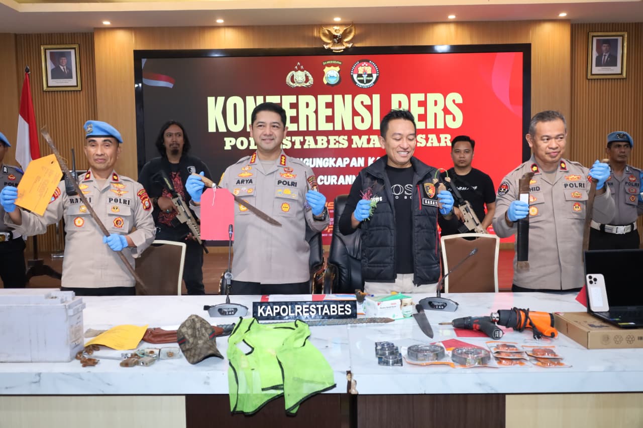 Polrestabes Makassar Tangkap 5 Pelaku Penyerangan Geng Motor di Jalan Ablam, Motifnya Terungkap