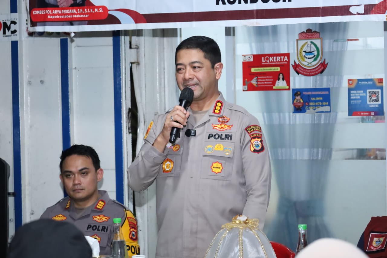 Ngopi Kamtibmas, Kapolrestabes Makassar Dengarkan Curhat Warga Sudiang Raya