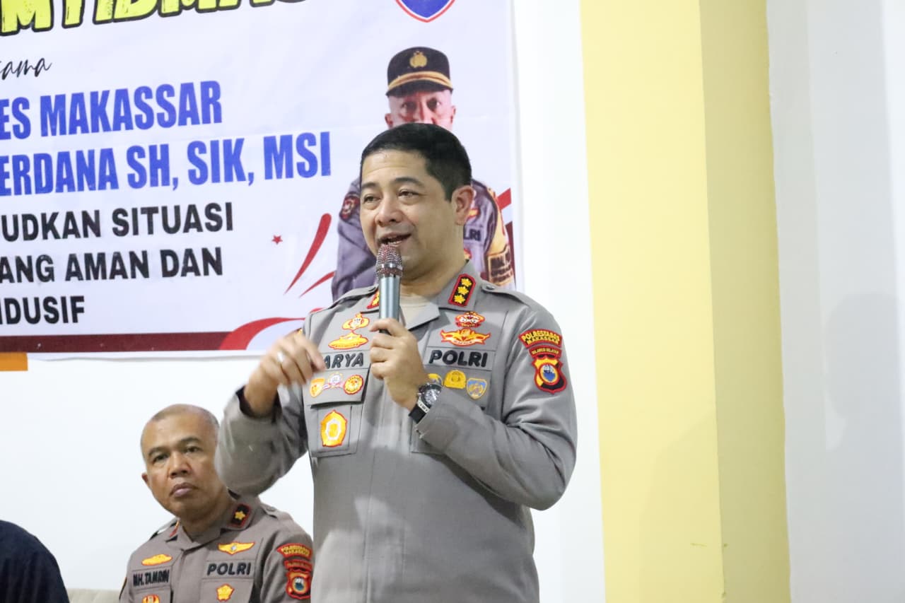 Kapolrestabes Makassar Serap Aspirasi dan Perkuat Kolaborasi Jaga Kamtibmas Lewat Ngopi Kamtibmas di Tamalate