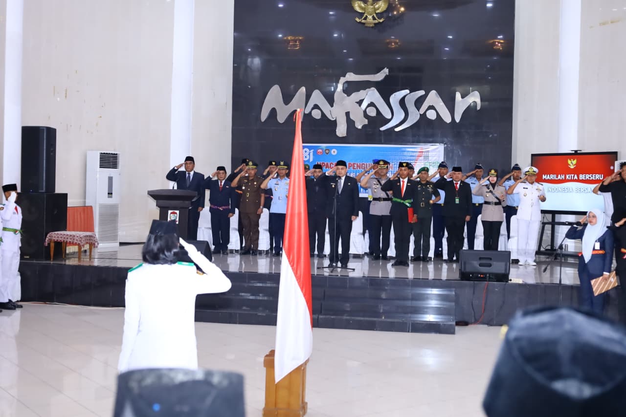 Kapolrestabes Makassar Hadiri Pengukuhan 70 Paskibraka Kota Makassar Tahun 2026