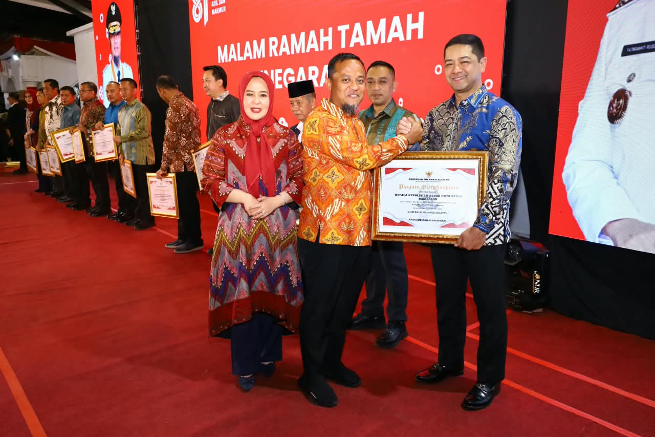 Kapolrestabes Makassar Hadiri Malam Ramah Tamah Kenegaraan HUT ke-81 Kemerdekaan RI