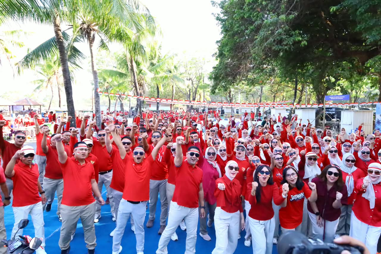 Polrestabes Makassar Gelar Family Gathering Meriahkan HUT ke-81 Kemerdekaan RI